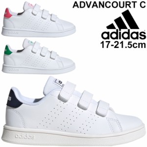 キッズシューズ スニーカー 子供 子ども こども靴 くつ クツ キッズスニーカー 17-21.5cm ジュニア/アディダス adidas アドバンコートC A