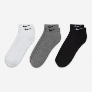 ナイキ 靴下 3足組 ソックス NIKE エブリデイ クッション ローソックス/スポーツソックス メンズ レディース キッズ 21-29.0cm くつした/