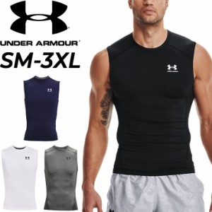 アンダーアーマー タンクトップ メンズ コンプレッション シャツ UNDER ARMOUR ヒートギアアーマー/ノースリーブ トレーニング ランニン