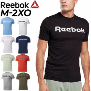 Tシャツ 半袖 メンズ リーボック Reebok グラフィックシリーズ リニア ロゴ Tシャツ/スポーツウェア 男性 スリムフィット トレーニング 