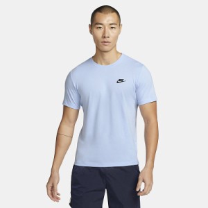 半袖 Tシャツ メンズ ナイキ NIKE スポーツウェア クラブ TEE/ シンプル ブルー系 男性 ロゴ トップス/AR4999-548