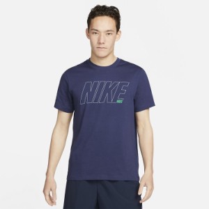 Tシャツ 半袖 メンズ ナイキ NIKE ドライ-フィット 6/1 グラフィック S/S TEE/ロゴT スポーツウェア トレーニング 男性 ネイビー 紺色  