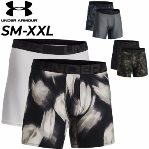 ボクサーパンツ 2枚セット メンズ/アンダーアーマー UNDERARMOUR UAテック 6インチ ノベルティ/アンダーウェア 男性 下着 ボクサーブリー