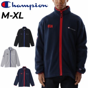 フリースジャケット メンズ アウター チャンピオン Champion/保温 防風 スポーツ  ウェア 男性 アメカジ スポカジ 秋冬 アクションスタイ