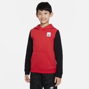 パーカー スウェット キッズ ジュニア 130-160cm 子供服/ナイキ NIKE フォース スポーツウェア 裏起毛 プルオーバー 長袖 保温/バスケッ