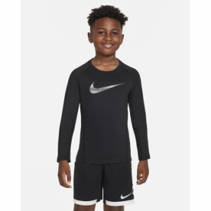 インナーシャツ キッズ 子ども用 ナイキ NIKE プロ ウォーム 保温 ジュニア 130-160cm スポーツウェア 子供服 トレーニング 運動 ブラッ