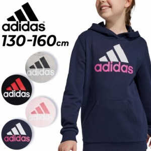 アディダス パーカー スウェット キッズ 130-160cm 子供服/adidas ビッグロゴ プルオーバー/スポーツウェア フーディ 子ども 男の子 女の