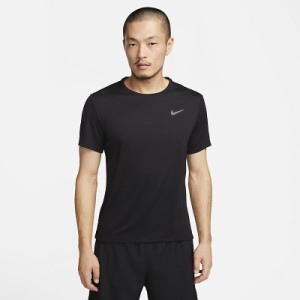 半袖 Tシャツ メンズ ナイキ NIKE Dri-Fit マイラー トップ/スポーツウェア トレーニング ランニング ジョギング ジム 男性 ブラック 黒 