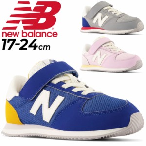 ニューバランス スニーカー キッズ 17-24cm 子供靴/NewBalance ジュニア シューズ 子ども スリム スポーティ  男の子 女の子 ベルクロ マ