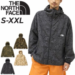 ノースフェイス シェルジャケット メンズ マウンテンパーカー THE NORTH FACE ノベルティーコンパクト 撥水 総柄 アウトドアウェア アウ