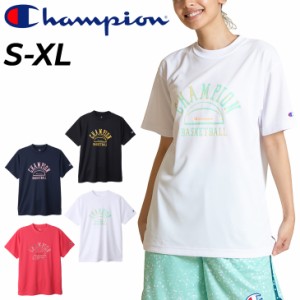 チャンピオン 半袖 Tシャツ レディース Champion E-MOTION バスケットボール スポーツウェア 吸汗速乾 抗菌防臭 女性 トップス バスケ プ