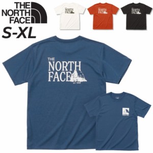 ノースフェイス 半袖 Tシャツ メンズ THE NORTH FACE プリントT UVカット 抗菌防臭 吸汗速乾 キャンプ アウトドア デイリー  ウェア バッ