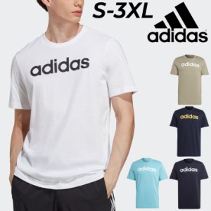 アディダス 半袖 Tシャツ メンズ adidas ロゴ プリントT スポーツウェア トレーニング ジム  クルーネック 男性 シンプル トップス/ECQ98