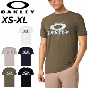 オークリー 半袖 Tシャツ メンズ OAKLEY スポーツウェア 吸汗速乾 ドライ UVカット 抗菌防臭 男性 トレーニング ジム ランニング ロゴ プ