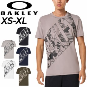 オークリー 半袖 Tシャツ メンズ OAKLEY トレーニング スポーツウェア プリントT フィットネス ランニング ジム ジョギング 吸汗速乾 抗