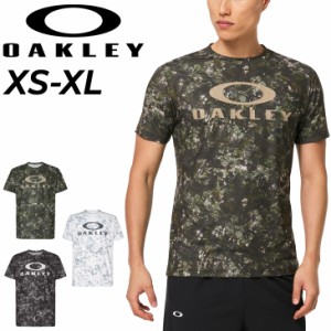 オークリー 半袖 Tシャツ メンズ OAKLEY トレーニング スポーツウェア フィットネス ランニング ジョギング ジム 吸汗速乾 抗菌防臭 UVカ