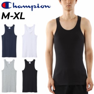 チャンピオン タンクトップ メンズ Champion ベーシック スポーツ  ウェア 男性 ノースリーブ Tシャツ リブ素材 コットンUSA トップス サ