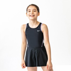 ナイキ キッズ スクール水着 ジュニア 女の子 ガールズ NIKE SWIM ワンピース キュロットタイプ 子ども こども用 スイムウェア 120cm 130