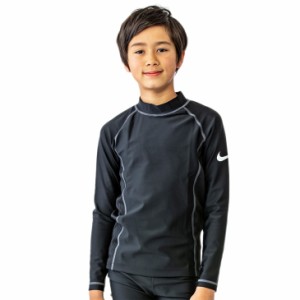 ナイキ キッズ ラッシュガード 長袖 ジュニア 男の子 NIKE SWIM BOYS スクール水着 子ども こども用 スイムウェア 120cm 130cm 140cm 150