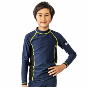 ナイキ キッズ ラッシュガード 長袖 ジュニア 男の子 NIKE SWIM BOYS スクール水着 子ども こども用 スイムウェア 120cm 130cm 140cm 150