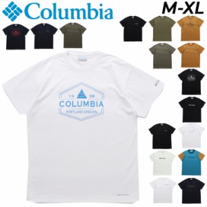 半袖 Tシャツ メンズ/コロンビア Columbia アウトドアウェア 吸汗速乾 キャンプ 登山 フェス 男性  ロゴT トップス/PM0052