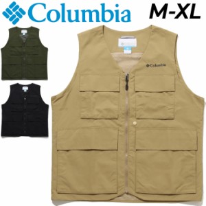 ベスト アウトドアウェア メンズ コロンビア Columbia　Vidora 3 Vest/はっ水 多機能 キャンプ 旅行  男性 アウター/PM0377