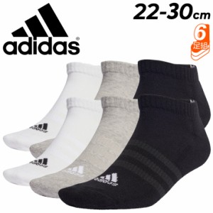 アディダス 靴下 6足組 メンズ レディース adidas クッション スポーツウェア ローカットソックス 3P くつした フィットネス スポーツ ジ