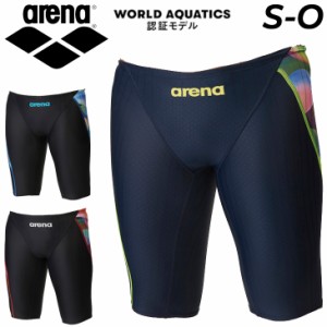 アリーナ 水着 水泳 競泳 メンズ 初級スイマー WA(World Aquatics)承認 スイムウェア 競技用 arena アクアレーシング スパッツ ハーフレ