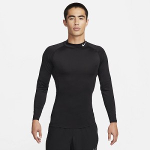 ナイキ インナーシャツ 長袖 メンズ NIKE ナイキ プロ Dri-FIT モックネック 吸汗速乾 トレーニング ランニング スポーツウェア 黒 ブラ