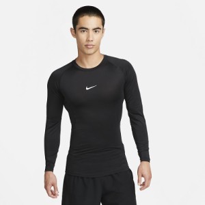 ナイキ インナーシャツ 長袖 メンズ NIKE ナイキ プロ Dri-FIT クルーネック 吸汗速乾 トレーニング ランニング スポーツウェア 黒 ブラ