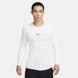 ナイキ インナーシャツ 長袖 メンズ NIKE ナイキ プロ Dri-FIT クルーネック 吸汗速乾 トレーニング ランニング スポーツウェア 白 ホワ