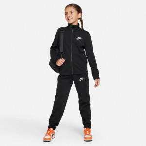 ナイキ キッズ ジャージ 上下 NIKE ジュニア トラックスーツ 子供服 130-160cm 子ども ジャケット パンツ セットアップ 黒 ブラック 上下