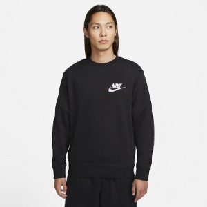 ナイキ スウェットシャツ メンズ NIKE トレーナー 長袖 フレンチテリー 裏毛 黒 ブラック スポーツウェア ロゴ シンプル  クラブ+ FT LBR