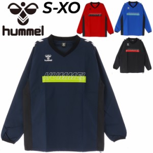 ヒュンメル 長袖 ピステシャツ メンズ hummel ハンドボール ピステトップ ウインドブレーカー 防風 はっ水 男性 トレーニング スポーツウ