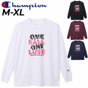 チャンピオン 長袖 Tシャツ レディース Champion E-MOTION バスケットボール プリントT スポーツウェア 吸汗速乾 抗菌防臭 女性用 トップ