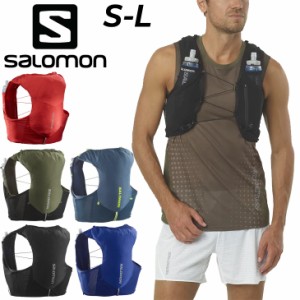 サロモン ランニングベスト フラスク付 メンズ レディース SALOMON ADV SKIN 5 ハイドレーションベスト ランニングバッグ トレイルランニ