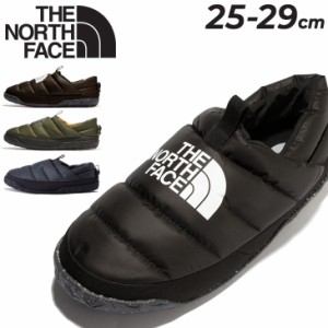 ノースフェイス メンズ モックシューズ E相当 THE NORTH FACE Nuptse ヌプシ ダウンミュール ダウン入り スリッポン 防寒シューズ 保温 