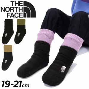 ノースフェイス キッズ ルームソックス 子ども用 19-21cm THE NORTH FACE ヌプシ ブーティソックス 厚手 靴下 ウィンター 保温 防寒 厚手