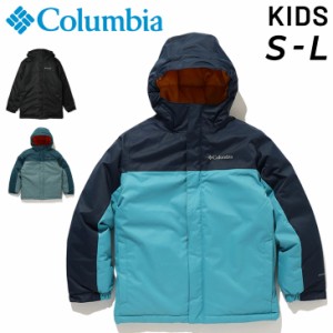 コロンビア キッズ 中わたジャケット Columbia アウトドアウェア 130-155cm 子供服 保温 防水 防寒 ジュニア アウター フルジップ フーデ