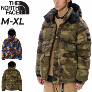 ノースフェイス ダウンジャケット メンズ THE NORTH FACE ノベルティ キャンプシエラショート 限定 防寒 アウター 総柄 ダウンパーカー 