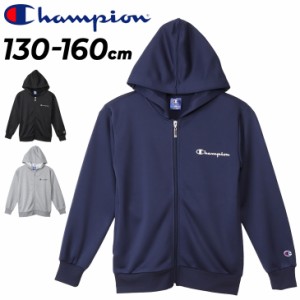 チャンピオン キッズ パーカー スウェット Champion ジュニア 130-160cm 子供服 フルジップ フーディ 長袖 パーカ 裏毛タイプ 吸水速乾 