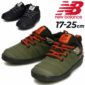 キッズ シューズ スニーカー ジュニア 17-25.0cm 子供靴 くつ  ニューバランス Newbalance スリッポンシューズ 撥水 起毛 保温 男の子 女