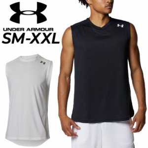 アンダーアーマー ノースリーブシャツ メンズ UNDER ARMOUR スリーブレス Tシャツ バスケットボール トレーニング スポーツウェア ウエア