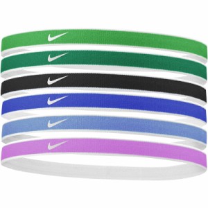 ナイキ NIKE チップ スウッシュ スポーツ ヘッドバンド 6本パック メンズ レディース スポーツ ブランド アクセサリー ユニセックス 髪留