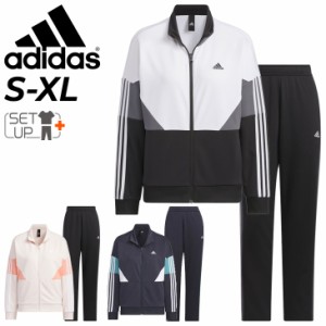 アディダス ジャージ レディース 上下 adidas W TEAM ジャケット ロングパンツ セットアップ  ルーズフィット トレーニング スポーツウェ