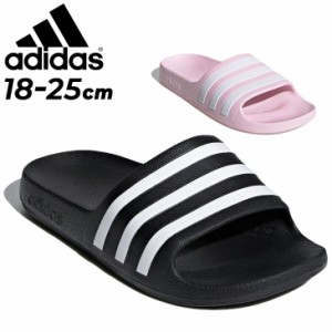 アディダス キッズ スポーツサンダル adidas アディレッタ アクア K 18-25cm 子ども用 シャワーサンダル スライド 子供靴 スポーティ  サ