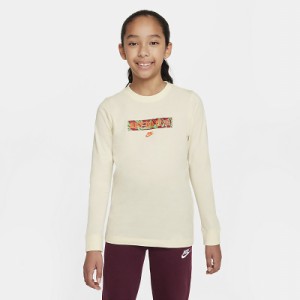 ナイキ 長袖 Tシャツ キッズ ジュニア NIKE 130-160cm 子供服 キッズウェア スポーツウェア  子ども プリントT ロゴT ロンT こども オフ