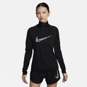 ナイキ 長袖シャツ レディース NIKE Dri-FIT 1/4ジップ ミッド レイヤー 速乾 スポーツウェア ウエア ランニング マラソン トレーニング 