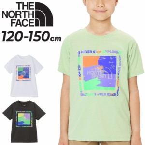 ノースフェイス キッズ 半袖 Tシャツ THE NORTH FACE ゲットモテッド グラフィックティー 120-150cm 子供服 吸汗速乾 UVカット スクエア