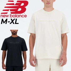 ニューバランス 半袖 Tシャツ メンズ New Balance Shifted コットンT 綿 クルーネック スポーツ トレーニング ウェア スポーティ プリン